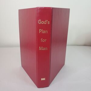 GOD'S PLAN FOR MAN BY FINIS JENNINGS DAKE -Hardcover 1977 Bible Study